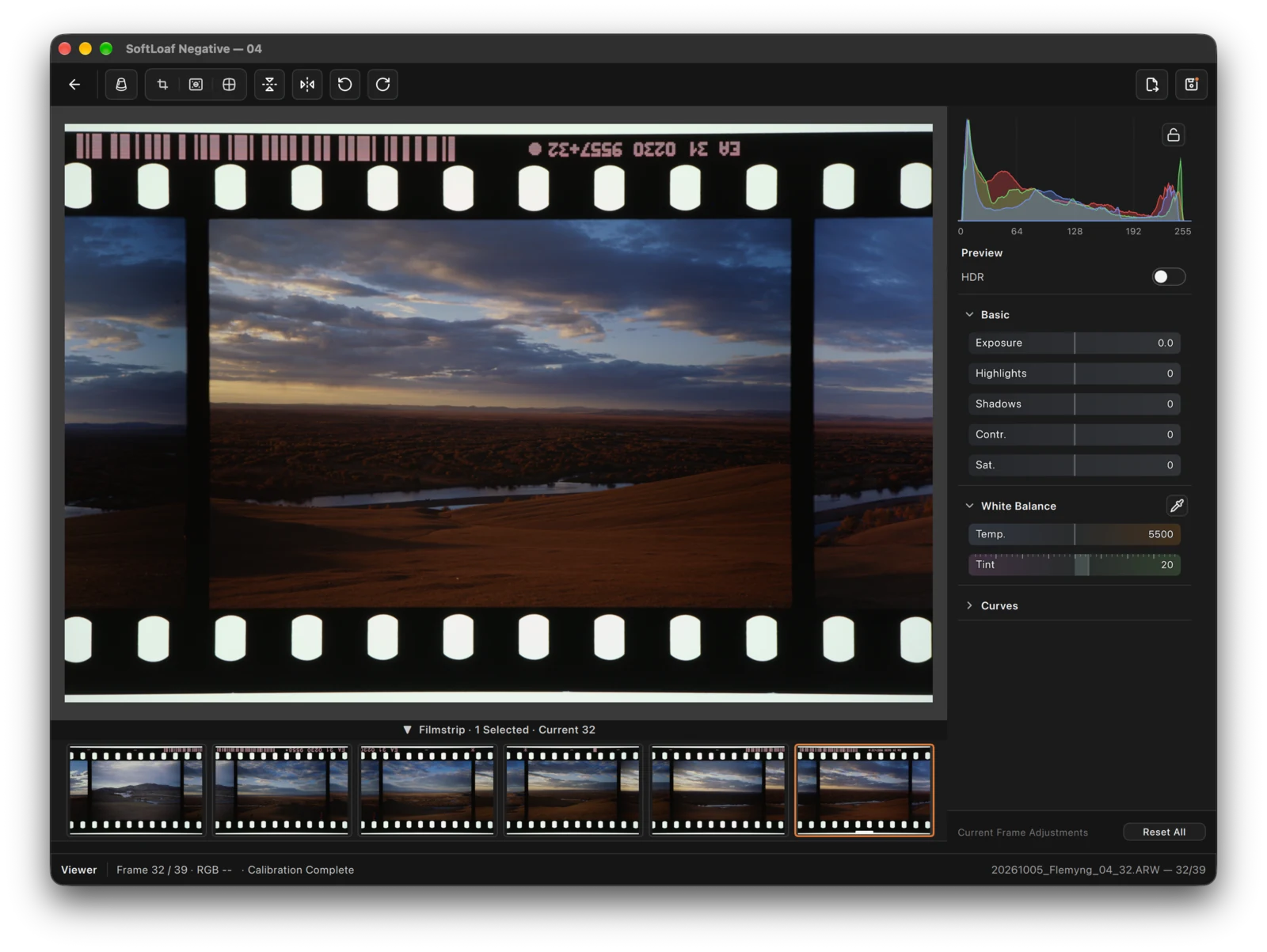 Reversal uses HDR under Preview